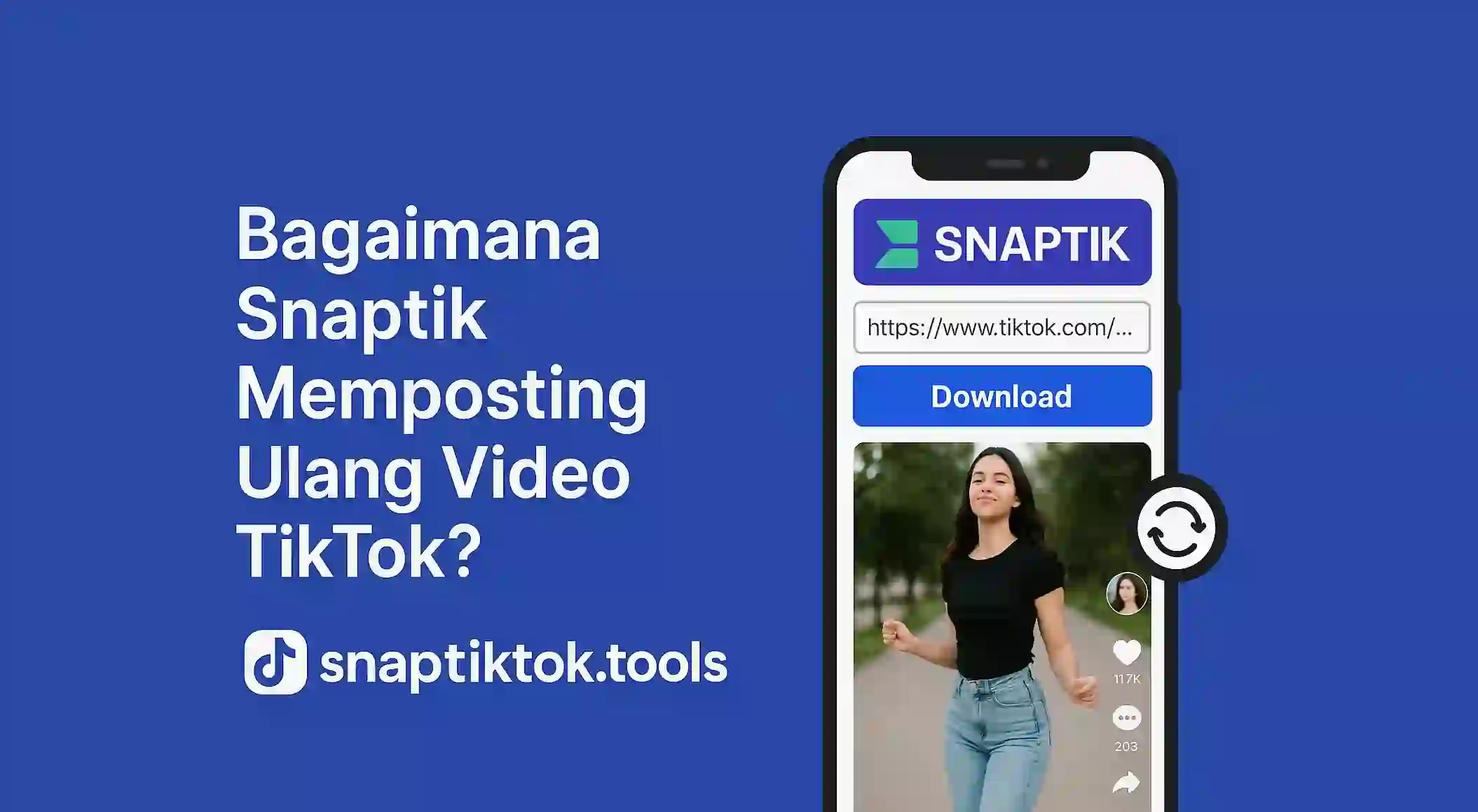 Bagaimana snaptik memposting ulang video TikTok?